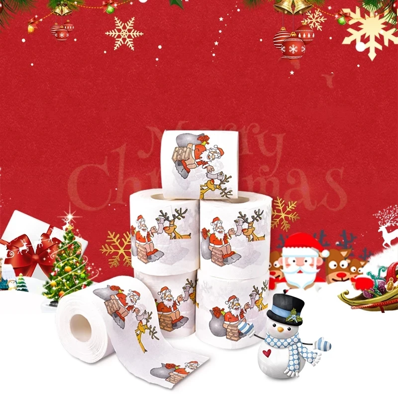 Christmas 22m/Roll Santa Claus Reindeer Christmas Toilet Paper Christmas Decorations for Home 2022
Christmas 22m/Roll Santa Claus Reindeer Christmas Toilet Paper Christmas Decorations for Home 2022