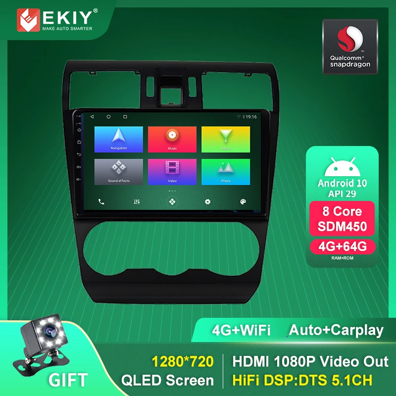Ekiy DSP Android 10 Auto Car Radio For Subaru Forester 4 2012-2015 Multimedia Player Stereo Video Navigation GPS Carplay 4G WiFi
Ekiy DSP Android 10 Auto Car Radio For Subaru Forester 4 2012-2015 Multimedia Player Stereo Video Navigation GPS Carplay 4G WiFi