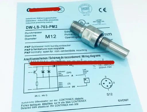 Совершенно новый DW-LS-703-PM2 M12 датчик приближения с сопротивлением высокого напряжения
Совершенно новый DW-LS-703-PM2 M12 датчик приближения с сопротивлением высокого напряжения