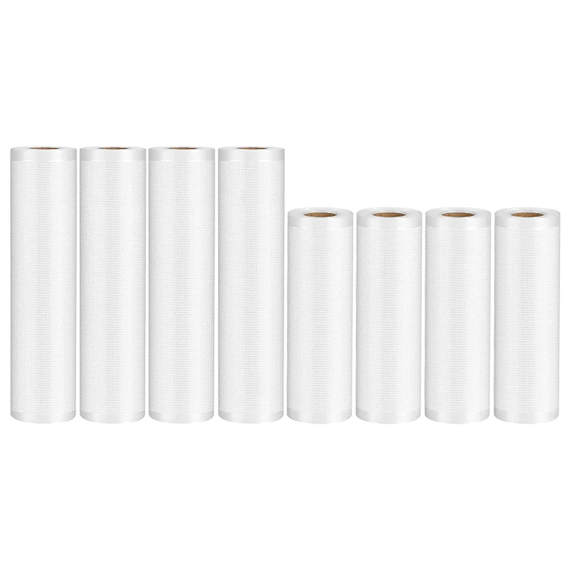 Vacuum Sealer Bags 8 Pack Food Saver Bag Rolls, 4 Roll 8x16.5 Inch and 4 Roll 11x16.5 Inch, Food Vac Bags for Storage
Vacuum Sealer Bags 8 Pack Food Saver Bag Rolls, 4 Roll 8x16.5 Inch and 4 Roll 11x16.5 Inch, Food Vac Bags for Storage