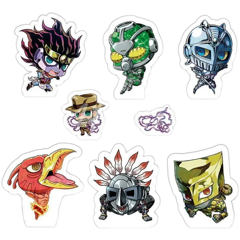 7Pcs Bandai Genuine Gacha Jojo's Bizarre Adventure Standstand Stand-In Acrylic Ornament Toy Collection Figure Toys for Boys
7Pcs Bandai Genuine Gacha Jojo's Bizarre Adventure Standstand Stand-In Acrylic Ornament Toy Collection Figure Toys for Boys