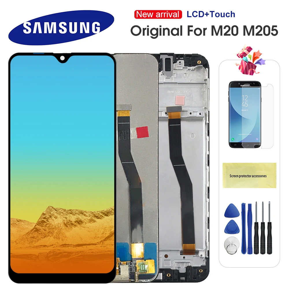 Оригинальный 6,3 ''ЖК-дисплей для Samsung Galaxy M20 2019 SM-M205 M205F M205G/DS ЖК-дисплей с сенсорным экраном дигитайзер в сборе Замена
Оригинальный 6,3 ''ЖК-дисплей для Samsung Galaxy M20 2019 SM-M205 M205F M205G/DS ЖК-дисплей с сенсорным экраном дигитайзер в сборе Замена