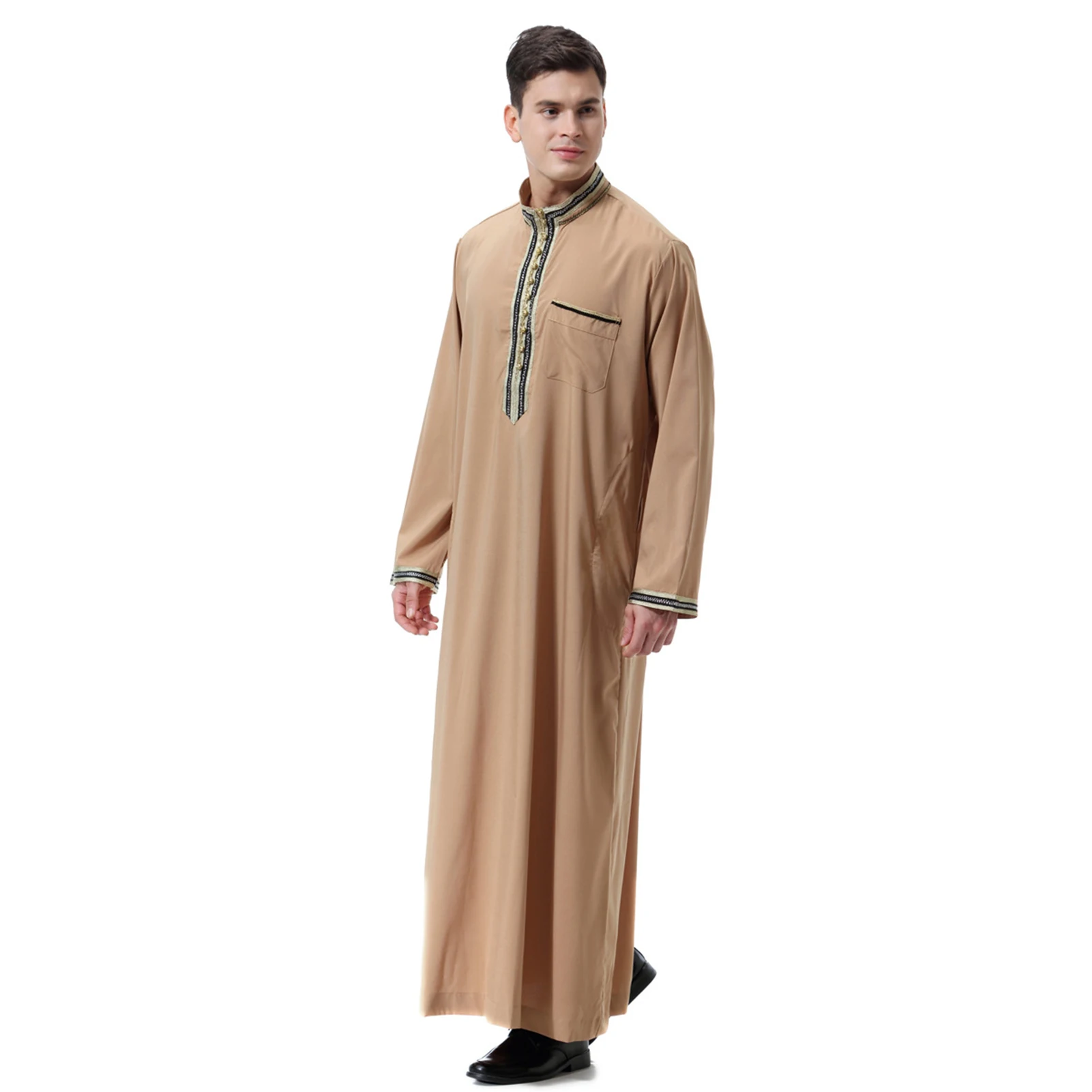 Men's Thobe Kaftan Islamic Abaya Dress Dubai Robes Long Sleeve Middle East Saudi Arab FOU99 
Men's Thobe Kaftan Islamic Abaya Dress Dubai Robes Long Sleeve Middle East Saudi Arab FOU99