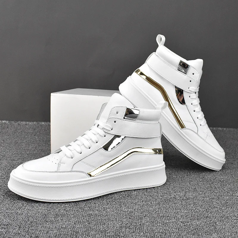 Korean designer men's fashion cow leather boots street style white shoes spring autumn flats platform boot trend ankle botas man
Korean designer men's fashion cow leather boots street style white shoes spring autumn flats platform boot trend ankle botas man