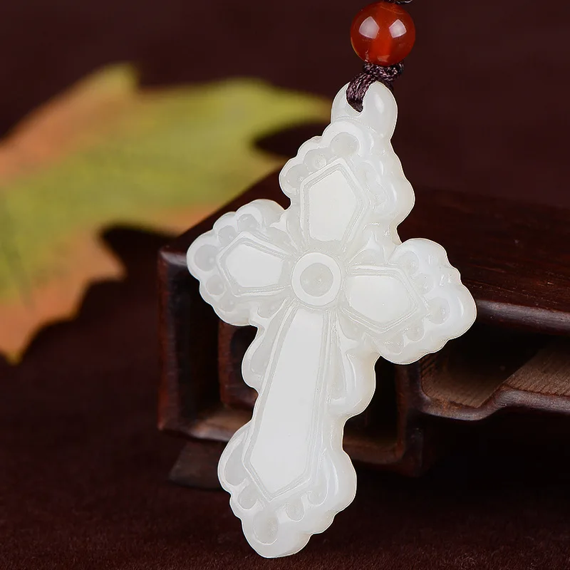 Hand Carved Xinjiang Hetian Jade Jewelry Pendant Natural Jade Cross Pendant Necklace Men And Women Wholesale Jewelry
Hand Carved Xinjiang Hetian Jade Jewelry Pendant Natural Jade Cross Pendant Necklace Men And Women Wholesale Jewelry