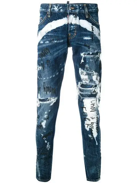 PLUS SIZE Men middle waist blue ripped long straight-leg trousers custom logo print on product and package from 1pc dropship
PLUS SIZE Men middle waist blue ripped long straight-leg trousers custom logo print on product and package from 1pc dropship