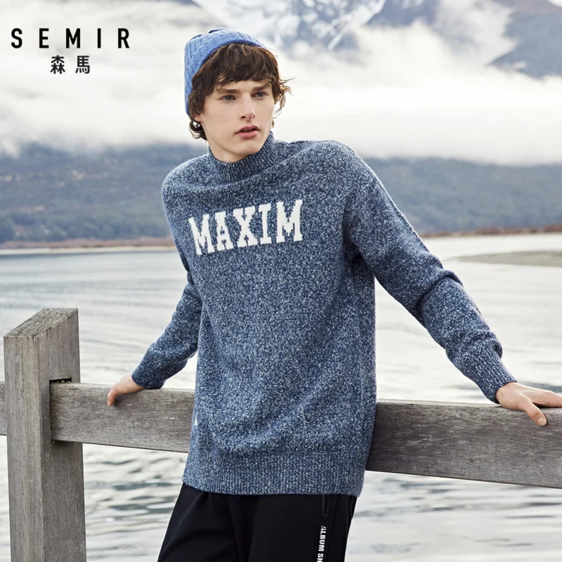 Мужской свитер свободного покроя SEMIR, плотный и теплый свитер из пряжи с цветами, в Корейском стиле, для делового образа, для зимы, 2019
Мужской свитер свободного покроя SEMIR, плотный и теплый свитер из пряжи с цветами, в Корейском стиле, для делового образа, для зимы, 2019