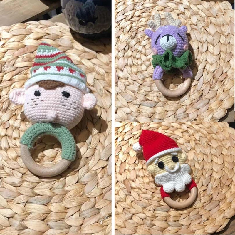 BPA Free Crochet Wooden Ring Baby Teether Cute Santa Claus Rattle Chewing Teething Nursing Soother Molar Infant Christmas Toy Ac
BPA Free Crochet Wooden Ring Baby Teether Cute Santa Claus Rattle Chewing Teething Nursing Soother Molar Infant Christmas Toy Ac