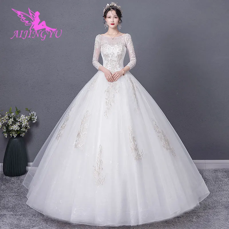 AIJINGYU сексуальное платье, оригинальные платья Dreess с длинным шлейфом, винтажное платье Сучжоу, доступные Свадебные платья с рукавами
AIJINGYU сексуальное платье, оригинальные платья Dreess с длинным шлейфом, винтажное платье Сучжоу, доступные Свадебные платья с рукавами