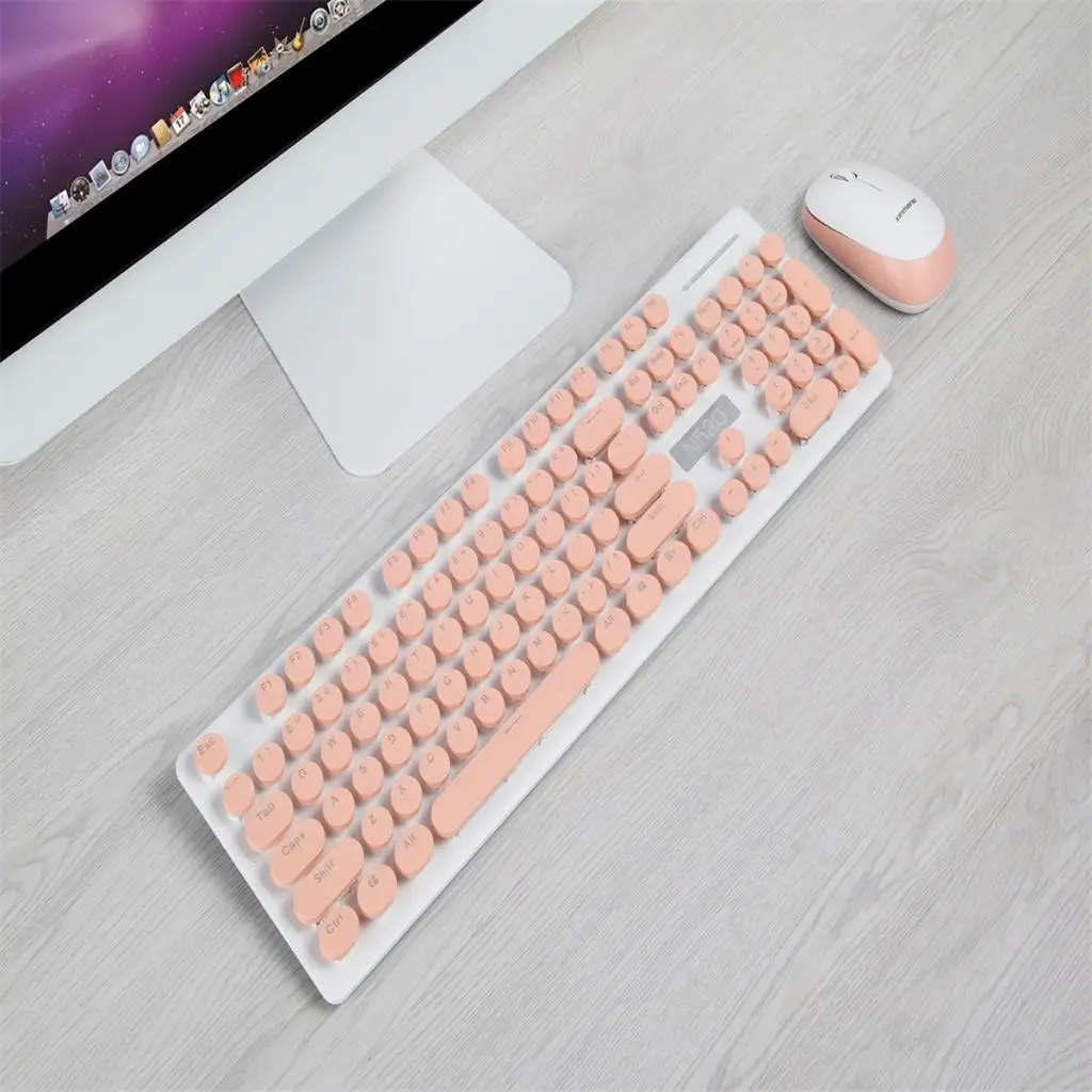 Wireless Replacement Mechanical PC Laptop Keyboard and Mouse Combo Set Kit for Computer Office Home Use | Компьютеры и офис