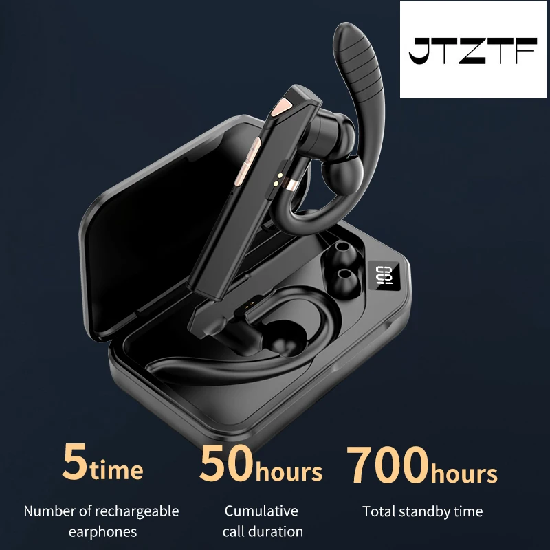 JTZTF Bluetooth Wireless Headset TWS Noise Cancelling Business Smart Bluetooth Headphone Bluetooth 5.0 Sports Stereo Earphone
JTZTF Bluetooth Wireless Headset TWS Noise Cancelling Business Smart Bluetooth Headphone Bluetooth 5.0 Sports Stereo Earphone