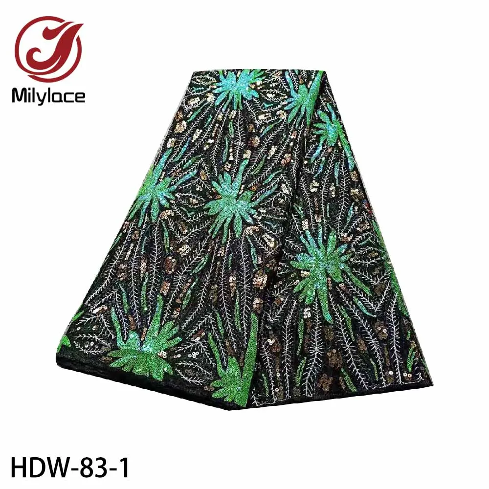 Milylace Nigerian Lace Fabric 2021 High Quality Sequins Embroidered Tulle Lace Fabric for Women Dress HDW-83
Milylace Nigerian Lace Fabric 2021 High Quality Sequins Embroidered Tulle Lace Fabric for Women Dress HDW-83