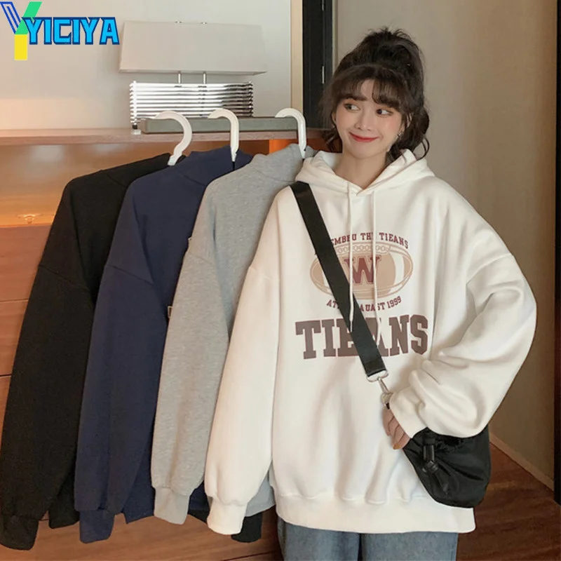 Women's Winter Korean Letter Printing Hooded Sweater Female Jacket Oversized Hoodies Sweatshirts Hoody Harajuku Y2k Woman Tops 
Women's Winter Korean Letter Printing Hooded Sweater Female Jacket Oversized Hoodies Sweatshirts Hoody Harajuku Y2k Woman Tops