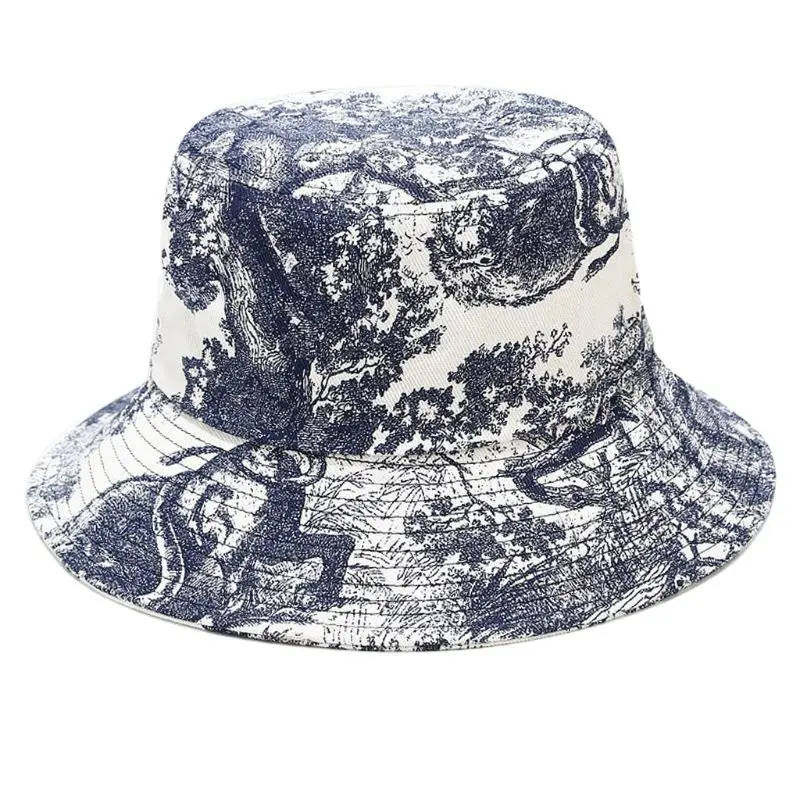 Unisex Ink Painting Vintage Bucket Hat Tie-Dye Printed Outdoor Fisherman Cap
Unisex Ink Painting Vintage Bucket Hat Tie-Dye Printed Outdoor Fisherman Cap