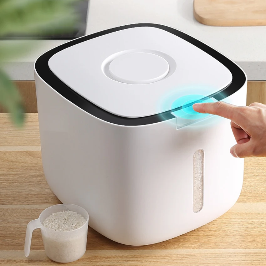 Automatic opening Rice Bucket,Insect-Proof And Moisture-Proof Sealed Rice Bucket,Household Storage Rice Storage Box With 10L
Automatic opening Rice Bucket,Insect-Proof And Moisture-Proof Sealed Rice Bucket,Household Storage Rice Storage Box With 10L