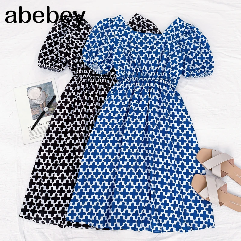 2021 New Summer Women Retro All-match Square collar puff sleeve Dress back lace up Bow off back Dress
2021 New Summer Women Retro All-match Square collar puff sleeve Dress back lace up Bow off back Dress
