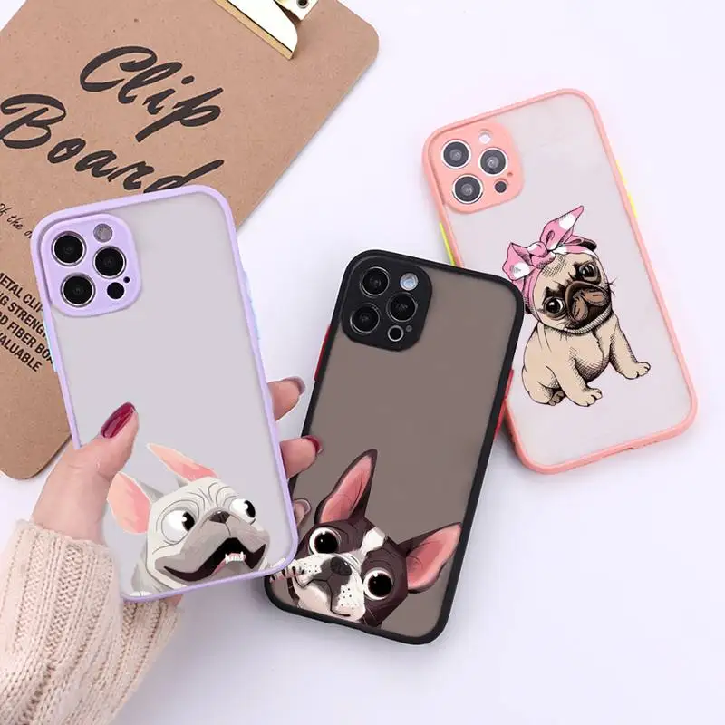 Dog French Bulldog Phone Case For iPhone 12 11 Mini Pro XR XS Max 7 8 Plus X Matte transparent Back Cover
Dog French Bulldog Phone Case For iPhone 12 11 Mini Pro XR XS Max 7 8 Plus X Matte transparent Back Cover