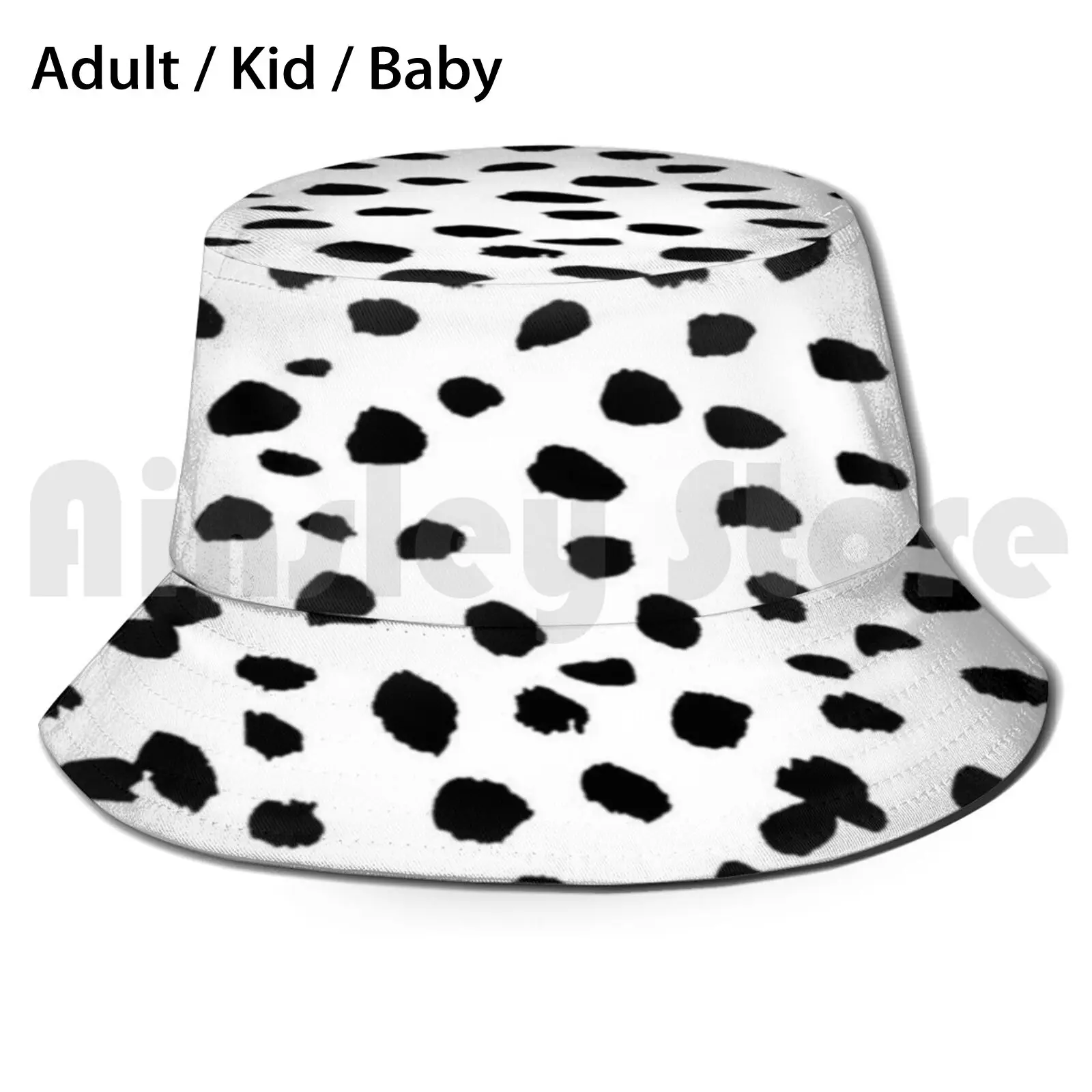 

Черно-белая далматинская Солнцезащитная шляпа, складная УФ-защита, далматинские черно-белые пятна, милая собака, щенок, точки