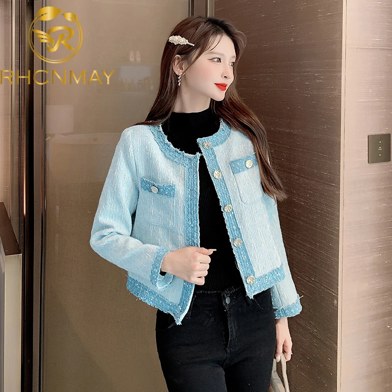 New Tweed Jacket Women's Celebrities Short Tassel Clothing In The Spring Autumn Coat Fashion Show Thin Long Sleeve Blouse
New Tweed Jacket Women's Celebrities Short Tassel Clothing In The Spring Autumn Coat Fashion Show Thin Long Sleeve Blouse