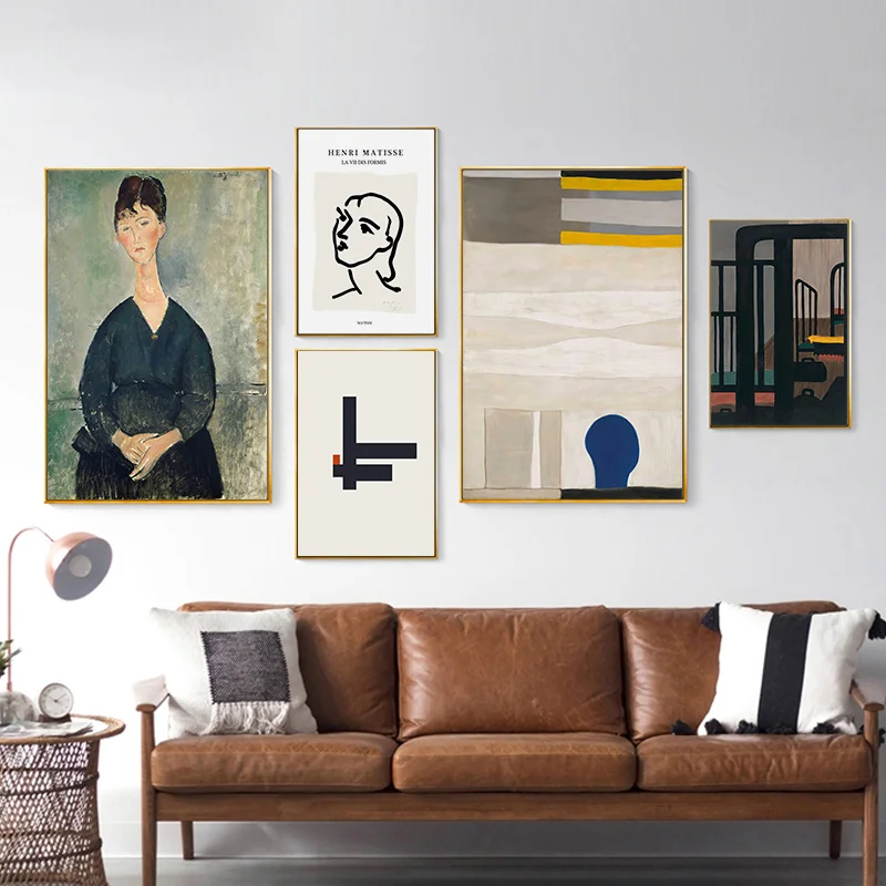 Nordic Vintage Poster Geometric Lines Wall Art Canvas Oil Painting Abstract Figures Posters And Prints Wall Pictures Home Decor
Nordic Vintage Poster Geometric Lines Wall Art Canvas Oil Painting Abstract Figures Posters And Prints Wall Pictures Home Decor