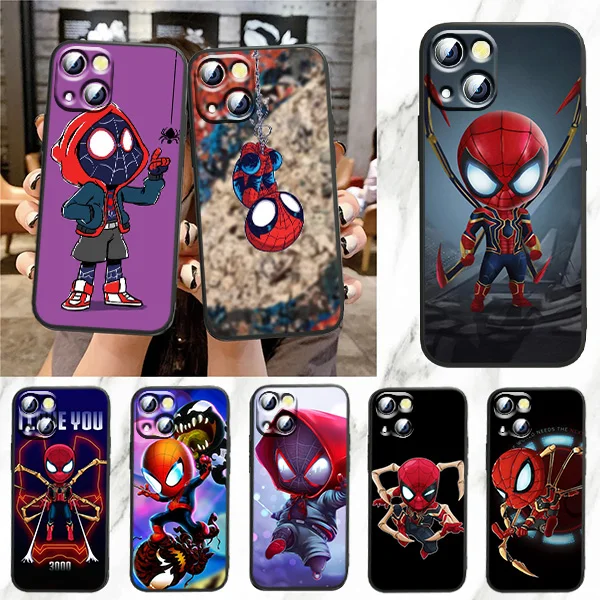 Marvel Cute Spiderman For Apple iPhone 7 8 X XR XS 11 12 13 Pro Max Mini Plus Black luxury Silicone Soft Phone Case
Marvel Cute Spiderman For Apple iPhone 7 8 X XR XS 11 12 13 Pro Max Mini Plus Black luxury Silicone Soft Phone Case