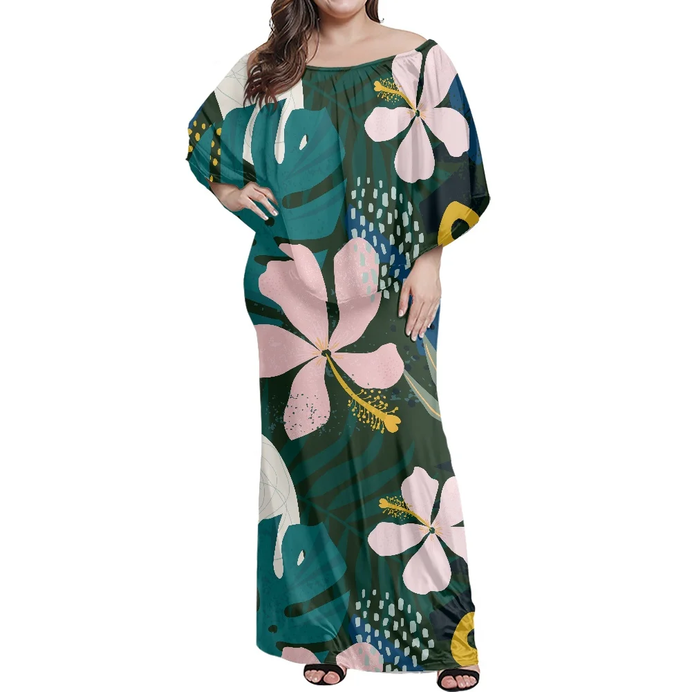 Newest Design Luxury Shawl Frangipani Printing Dress Polynesian Tribe Style Dress Casual Sleeveless Off Shoulder Elegance Dress
Newest Design Luxury Shawl Frangipani Printing Dress Polynesian Tribe Style Dress Casual Sleeveless Off Shoulder Elegance Dress