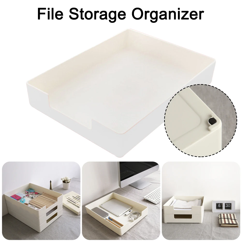 Desktop Stackable Paper Letter Tray Organizer for Files Stationery Home Office Storage Box
Desktop Stackable Paper Letter Tray Organizer for Files Stationery Home Office Storage Box