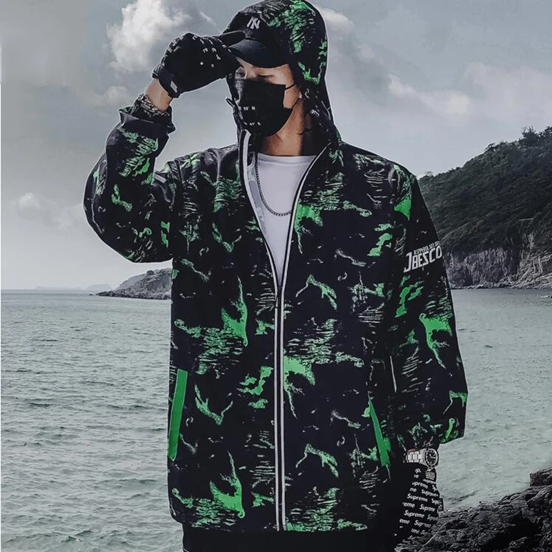 Spring Autumn Summer Men's Jackets Camouflage Hooded Coats Casual Zipper Male Windbreaker Men Brand Japanese Hip Hop Clothing
Spring Autumn Summer Men's Jackets Camouflage Hooded Coats Casual Zipper Male Windbreaker Men Brand Japanese Hip Hop Clothing