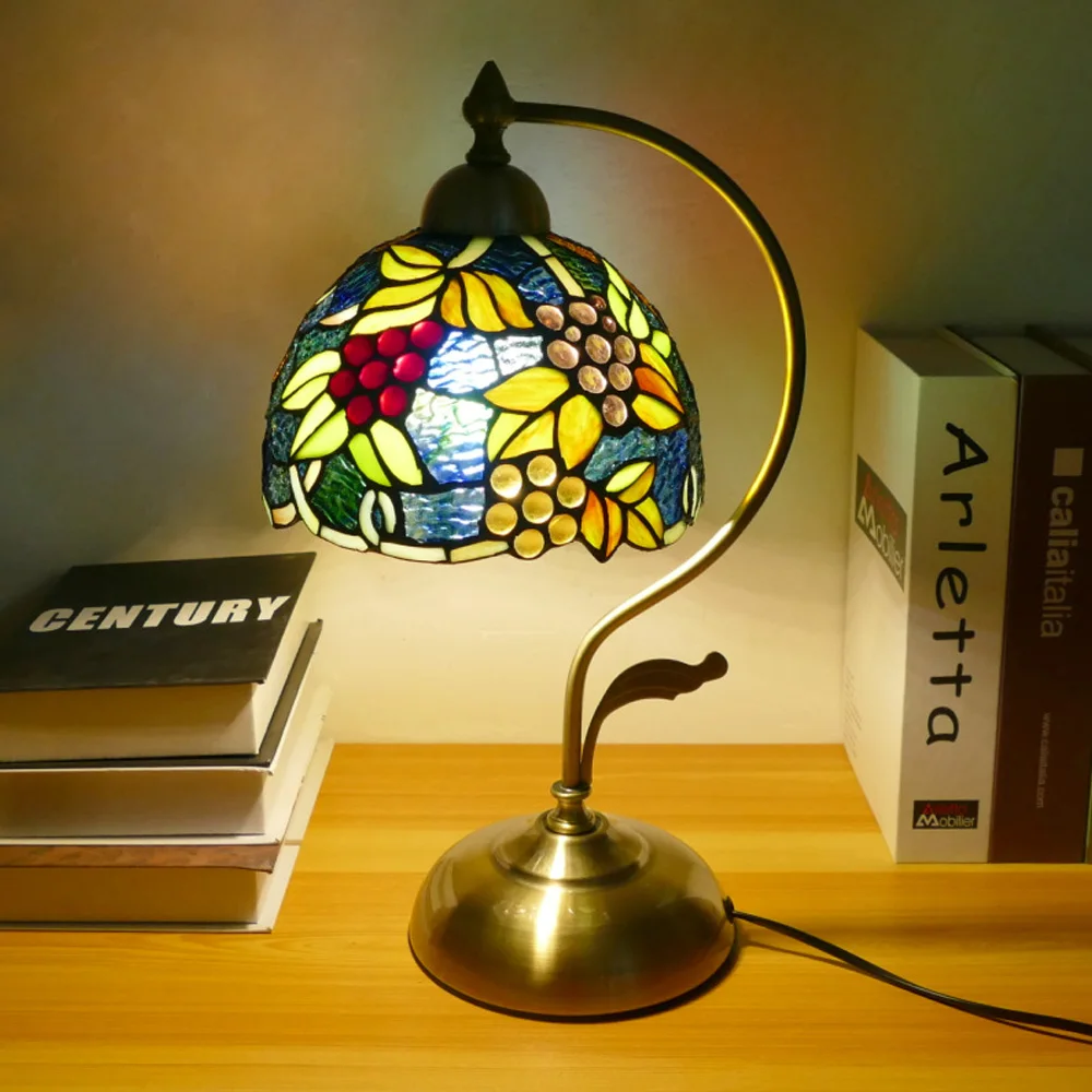 Mediterranean Stained Glass Table Lamp Retro Led Bedroom Night Nordic Bright Table Lamp Desk Office Study Decoration
Mediterranean Stained Glass Table Lamp Retro Led Bedroom Night Nordic Bright Table Lamp Desk Office Study Decoration