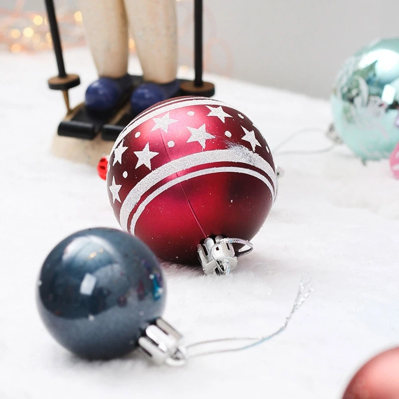 1 Set Christmas Balls Baubles Snowflake Shatterproof Hanging Xmas Tree Ornaments
1 Set Christmas Balls Baubles Snowflake Shatterproof Hanging Xmas Tree Ornaments