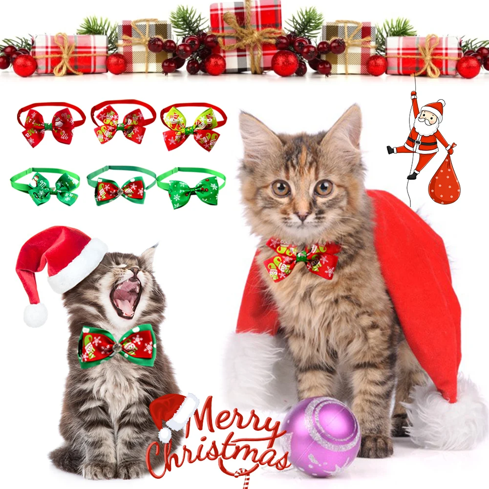 Adjustable Size Christmas Pet Collar Decoration Pet Bow Tie Pet-accessories Cat Dog Bowtie Collar Pet's Xmas Gift
Adjustable Size Christmas Pet Collar Decoration Pet Bow Tie Pet-accessories Cat Dog Bowtie Collar Pet's Xmas Gift