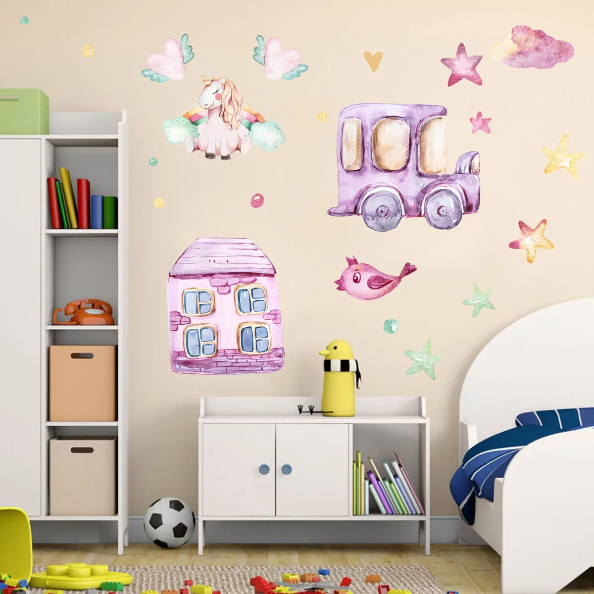 Pink Unicorn Car Creative Wall Stickers Children's Room Background Decorative Wall Stickers Baby Room Art Decal Wallpaper
Pink Unicorn Car Creative Wall Stickers Children's Room Background Decorative Wall Stickers Baby Room Art Decal Wallpaper
