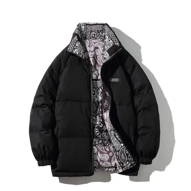 Winter Wear Harajuku Jacket Men Black Clothes Warm Cashew Parkas Thicken Outerwear Fashion Streetwear Male Wear On Both Sides
Winter Wear Harajuku Jacket Men Black Clothes Warm Cashew Parkas Thicken Outerwear Fashion Streetwear Male Wear On Both Sides