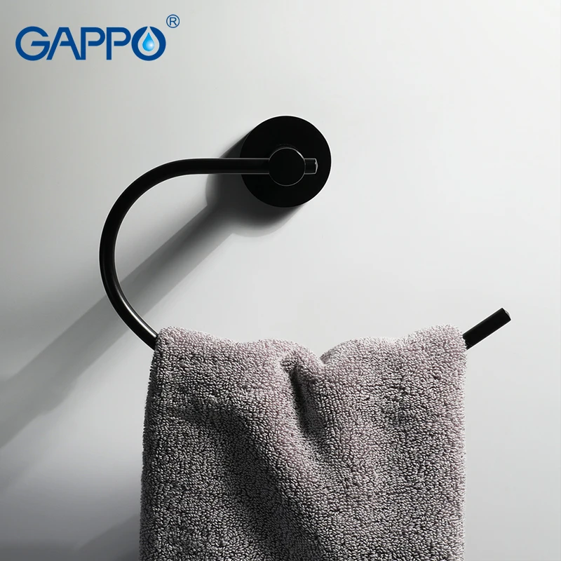 Набор принадлежностей для ванной GAPPO черный держатель бумаги из нержавеющей