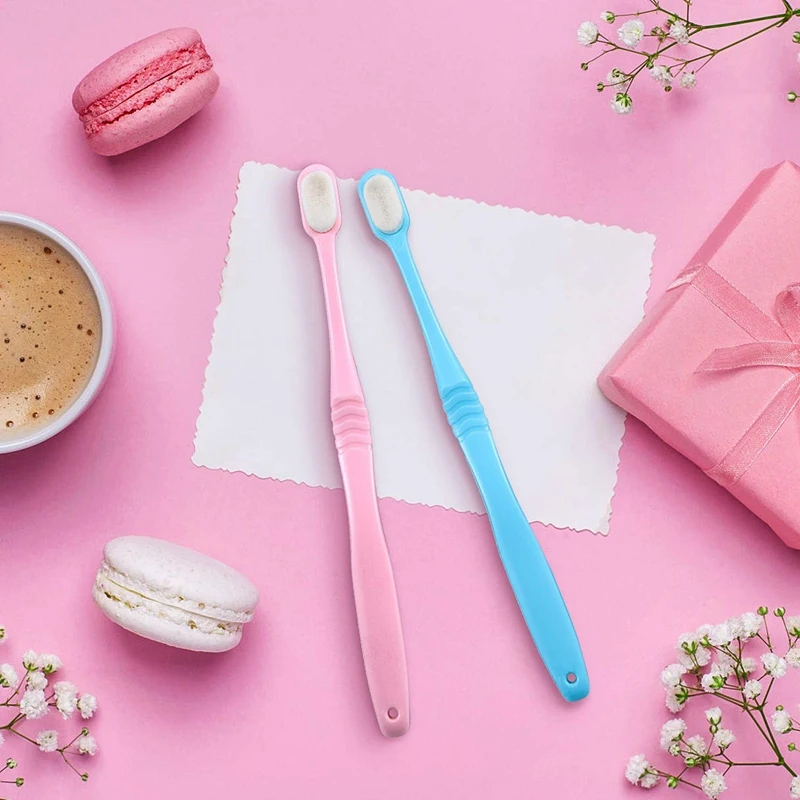 4 Pcs Micro-Nano Manual Toothbrush Extra Bristles Toothbrush with 20,000 Bristles for Fragile Gums Adult Kid Children
4 Pcs Micro-Nano Manual Toothbrush Extra Bristles Toothbrush with 20,000 Bristles for Fragile Gums Adult Kid Children