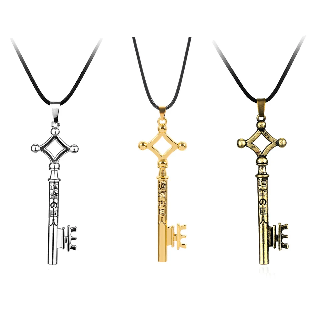 New Attack On Titan Necklaces Eren Key Shape Necklace Pendant Rope Chain Trendy Vintage Jewelry Cosplay Costume Accessories Gift
New Attack On Titan Necklaces Eren Key Shape Necklace Pendant Rope Chain Trendy Vintage Jewelry Cosplay Costume Accessories Gift