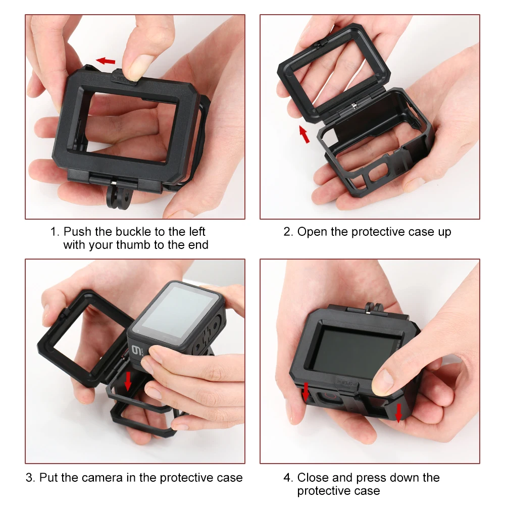 PULUZ Protective Case for Action camera GoPro HERO9 Plastic shell / Waterproof Housing Case / Protective Silicone Case
PULUZ Protective Case for Action camera GoPro HERO9 Plastic shell / Waterproof Housing Case / Protective Silicone Case