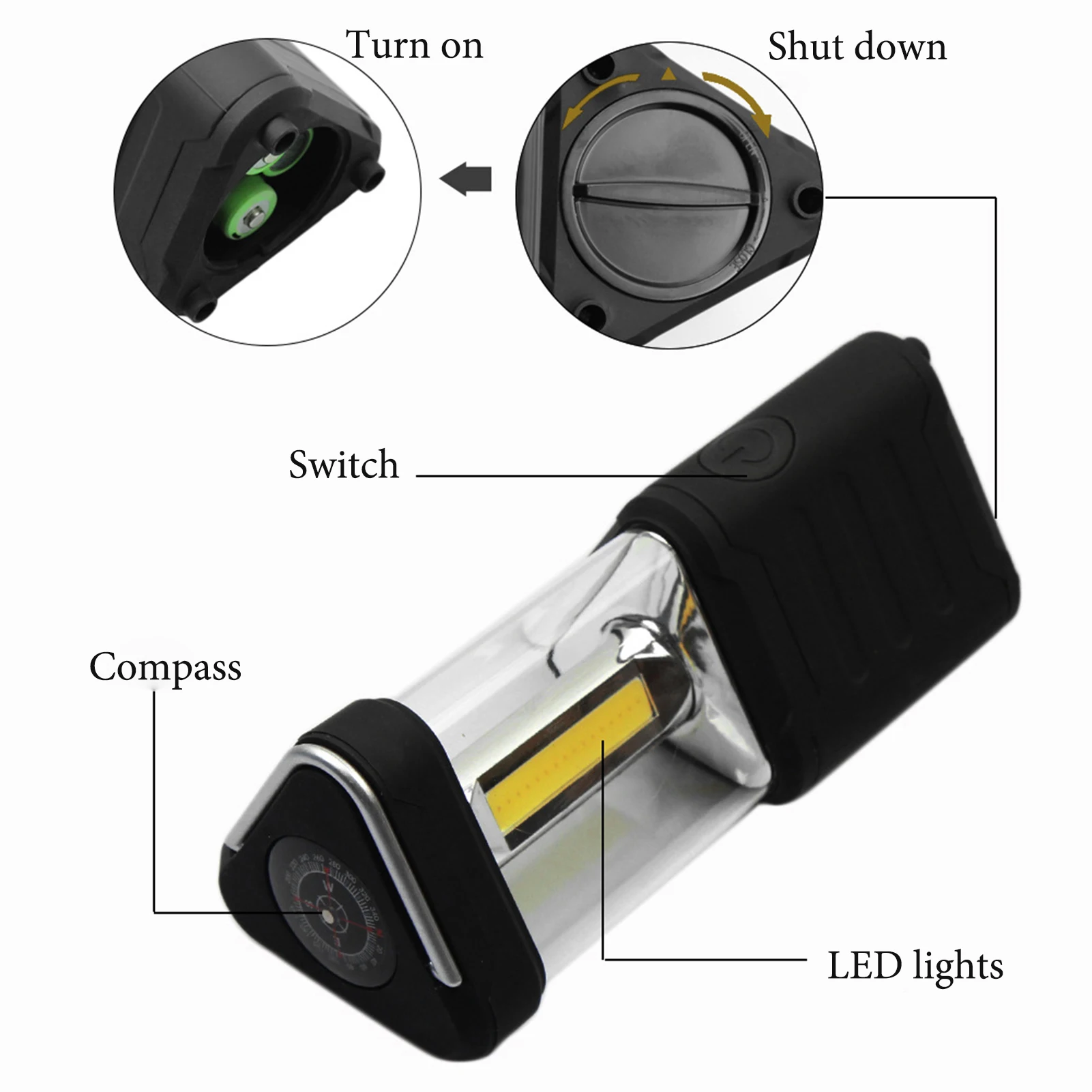 5W COB LED Night Light Portable Outdoor IP65 Waterproof Led Emergency Lighting for Camping, Night Fishing, Car Maintenance
5W COB LED Night Light Portable Outdoor IP65 Waterproof Led Emergency Lighting for Camping, Night Fishing, Car Maintenance