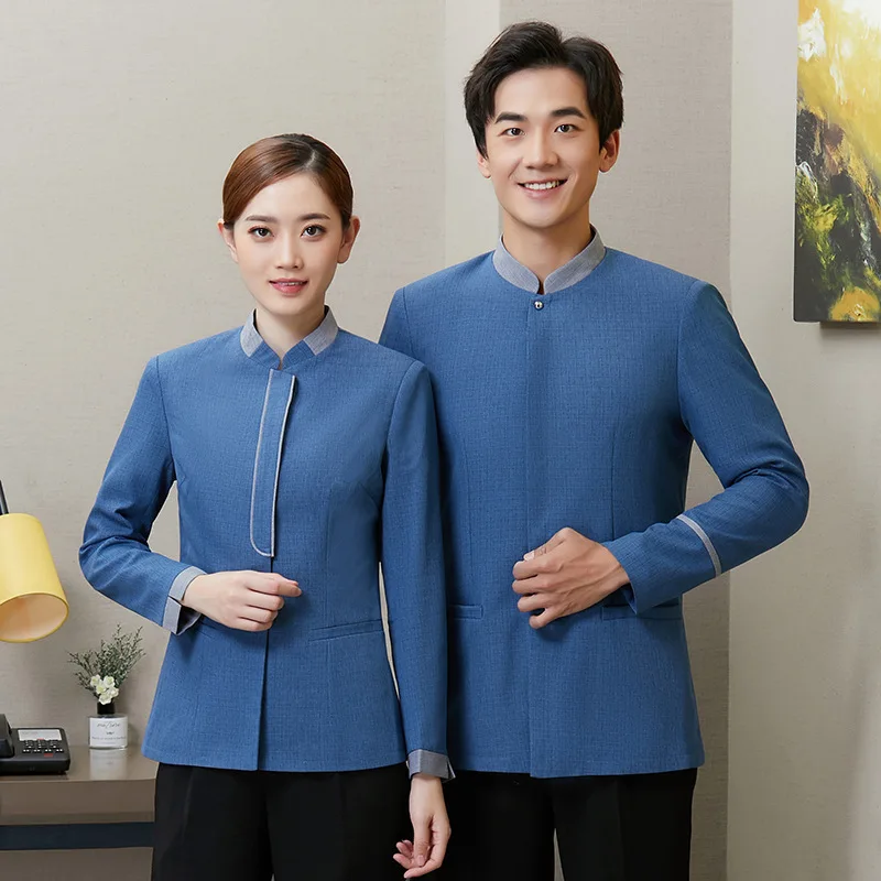 2020 Chef Hat Work Clothes Uniform Restaurant Hotel Uniform Long Sleeve Autumn Winter Clothes Room Aunt Work Female Cleaner
2020 Chef Hat Work Clothes Uniform Restaurant Hotel Uniform Long Sleeve Autumn Winter Clothes Room Aunt Work Female Cleaner