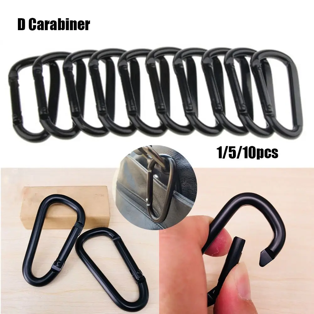 High Quality Outdoor Sports Safety Equipment Buckle Keychain Black Climbing Button Camping Hiking Hook Alloy Carabiner
High Quality Outdoor Sports Safety Equipment Buckle Keychain Black Climbing Button Camping Hiking Hook Alloy Carabiner