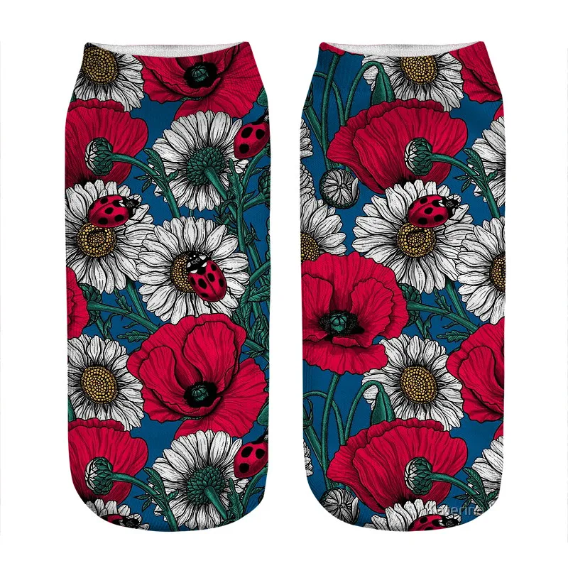 Women's socks kawaii meadow and red flowers Printed Socks Woman harajuku Happy Funny Novelty cute girl gift Socks for women 
Women's socks kawaii meadow and red flowers Printed Socks Woman harajuku Happy Funny Novelty cute girl gift Socks for women