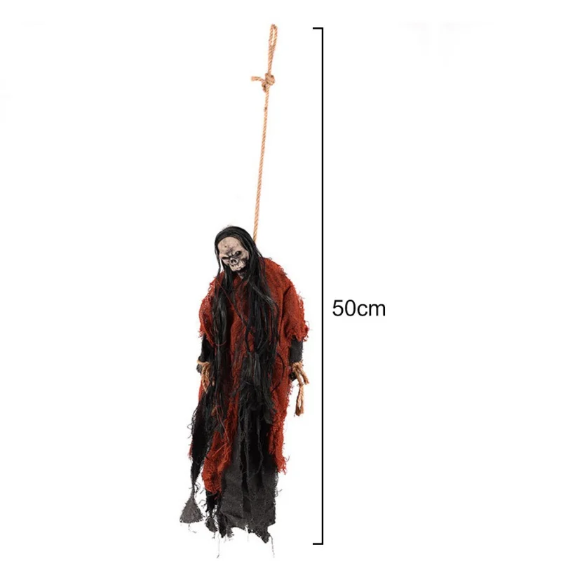 Voice Control Haunted House Hanging Ghost Halloween Decoration Horror Props Skeleton Hanging Grim Reaper Home Door Bar Decor
Voice Control Haunted House Hanging Ghost Halloween Decoration Horror Props Skeleton Hanging Grim Reaper Home Door Bar Decor