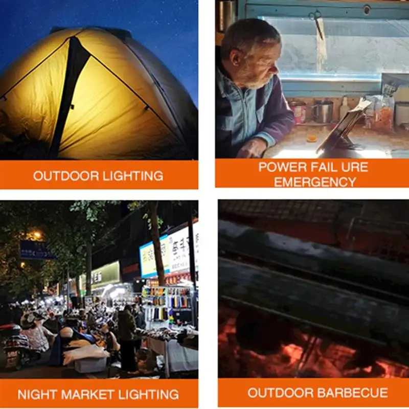 LED Emergency Bulb Solar / USB Rechargeable Waterproof Lamp Bulb Household Power Outage Mobile Night Market Light 3600/1800mAh
LED Emergency Bulb Solar / USB Rechargeable Waterproof Lamp Bulb Household Power Outage Mobile Night Market Light 3600/1800mAh