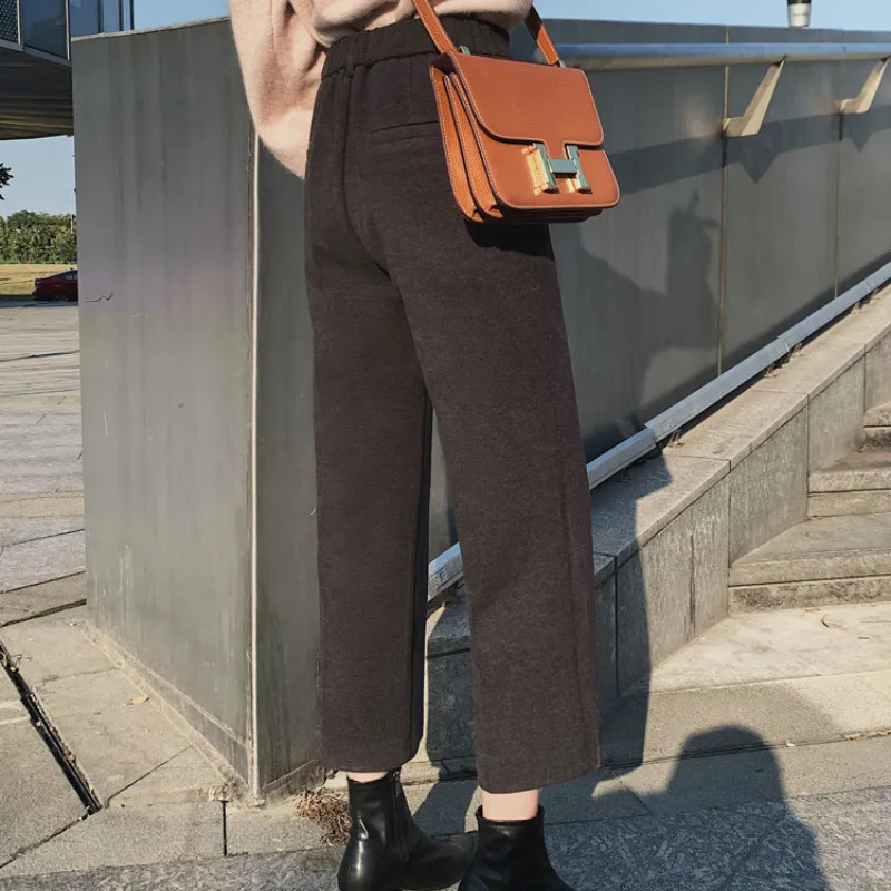 XIBUSANA Winter New Elastic High Waist Wide Leg Pants Women Office Ladies Loose Straight Ankle Length Pants Female Plus Size 3XL
XIBUSANA Winter New Elastic High Waist Wide Leg Pants Women Office Ladies Loose Straight Ankle Length Pants Female Plus Size 3XL
