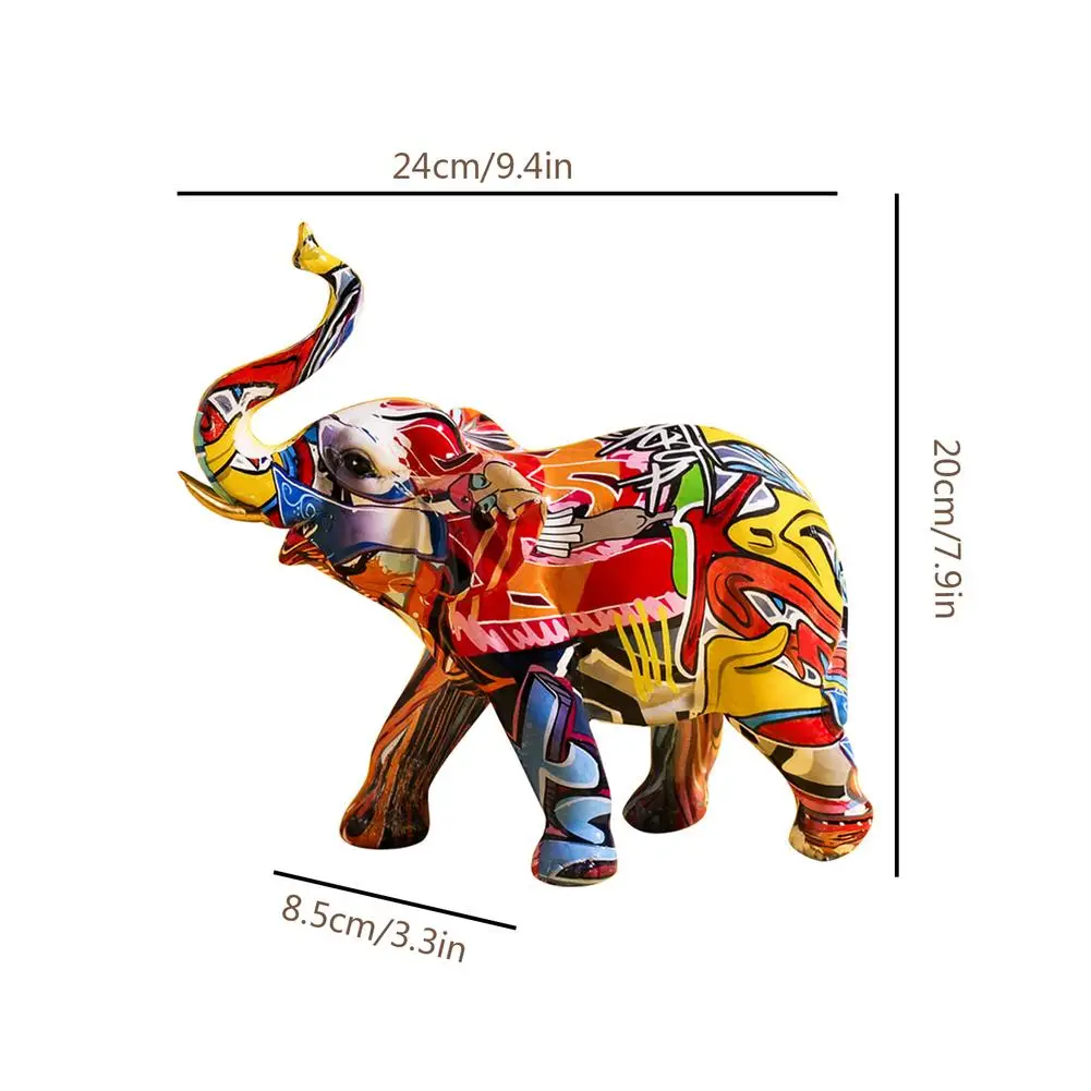 Creative Elephant Sculpture Resin Crafts Ornaments Exquisite Elephant Figurine Resin Animal Decorative Ornament Desktop Decor
Creative Elephant Sculpture Resin Crafts Ornaments Exquisite Elephant Figurine Resin Animal Decorative Ornament Desktop Decor