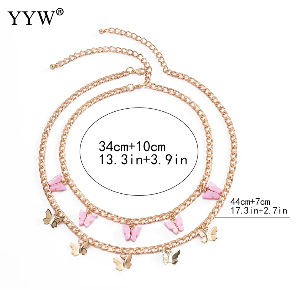 Simple Ins Style Clavicle Chain Necklace Women Temperament Vintage All-Match Pink Butterfly Pendant Necklace Daily Wear Or MA
Simple Ins Style Clavicle Chain Necklace Women Temperament Vintage All-Match Pink Butterfly Pendant Necklace Daily Wear Or MA