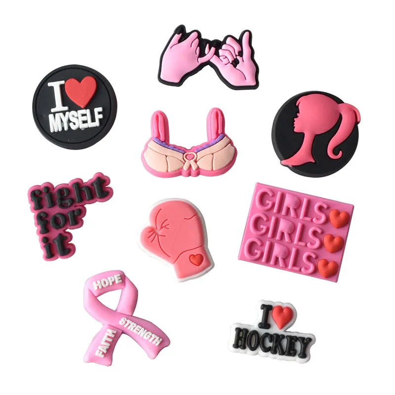 1 Pcs 2021 New Designer Women Croc Shoes Charms Girl Power Accessories Beauty Lipstick Queen Clog Shoes Make Up Pink Decoration
1 Pcs 2021 New Designer Women Croc Shoes Charms Girl Power Accessories Beauty Lipstick Queen Clog Shoes Make Up Pink Decoration