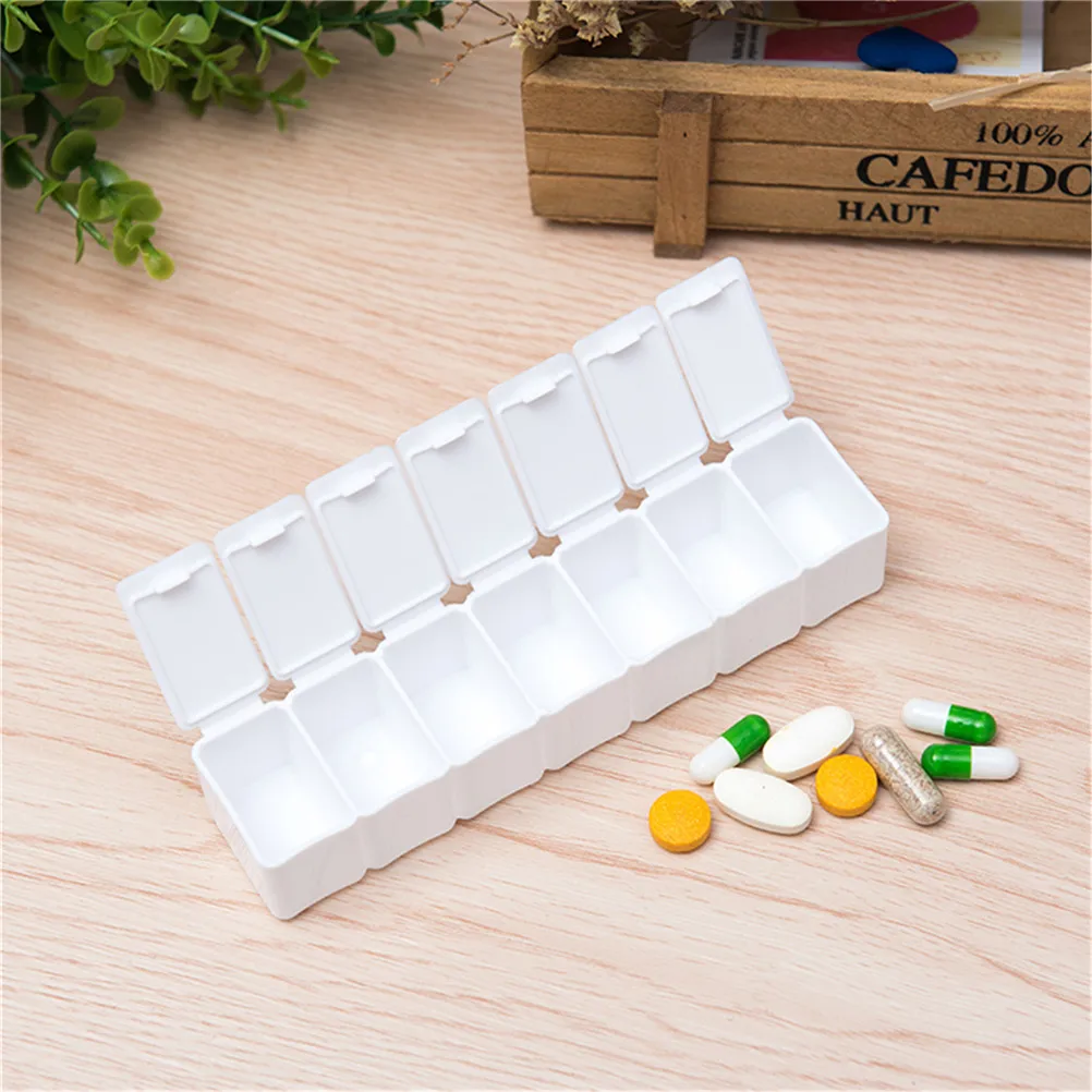 7 Days Pill Case Weekly Medicine Organizer Medicine Storage Tablet Pill Box With Clip Lids Pill Case Splitters Storage Dispenser
7 Days Pill Case Weekly Medicine Organizer Medicine Storage Tablet Pill Box With Clip Lids Pill Case Splitters Storage Dispenser