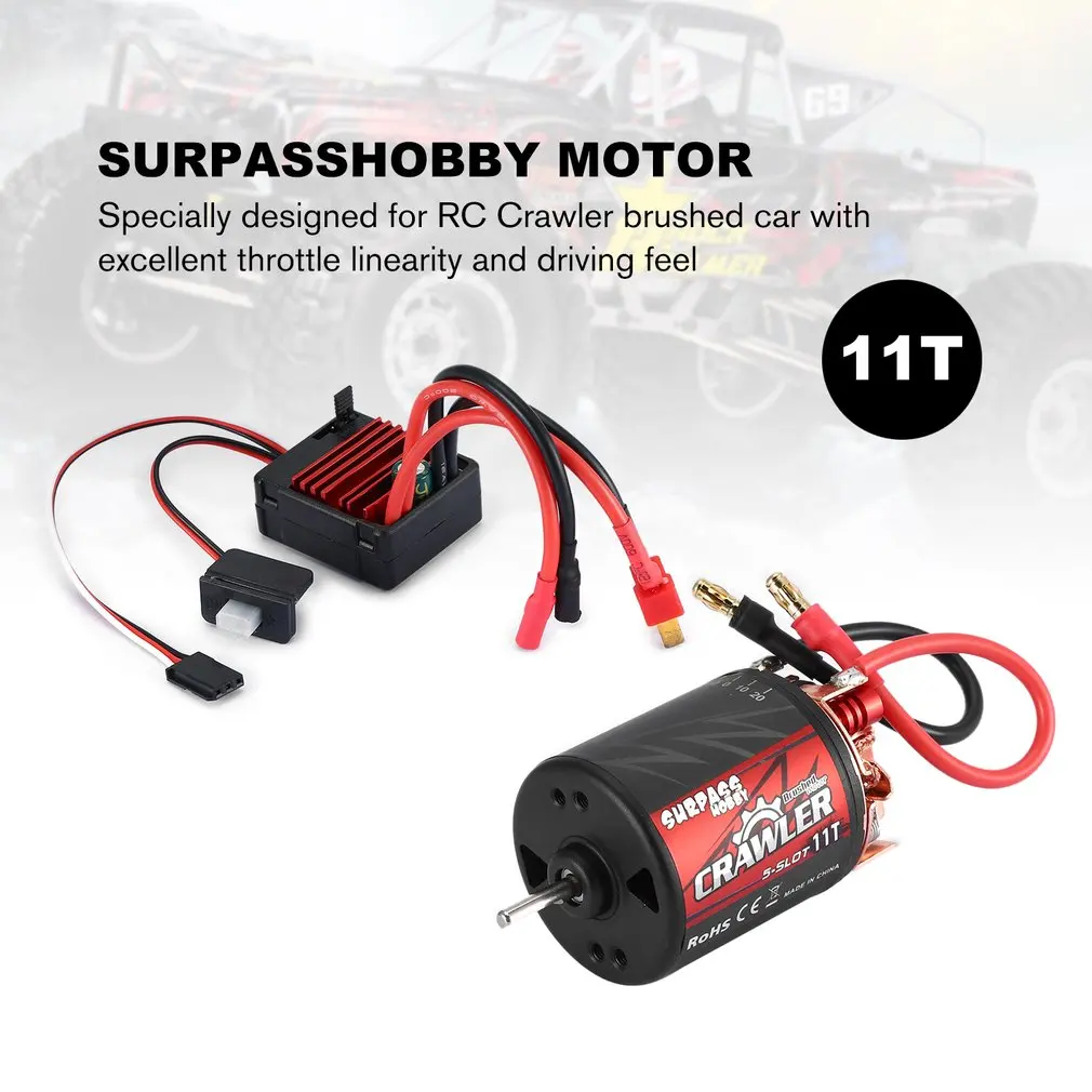 Контроллер скорости двигателя SURPASSHOBBY 540, 11-20T, 5 слотов, водонепроницаемый, 60A/320A, ESC, комбинированный набор для гусеничного автомобиля 1/10 RC
Контроллер скорости двигателя SURPASSHOBBY 540, 11-20T, 5 слотов, водонепроницаемый, 60A/320A, ESC, комбинированный набор для гусеничного автомобиля 1/10 RC