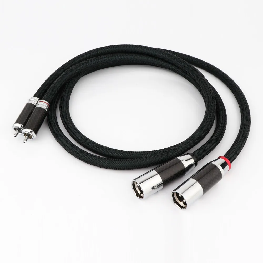 

Hi-end HIFI FURUTECH FA-220 PVC 2 Core Pure Copper OFC PCOCC Male RCA to Female XLR Plug Audio Cables Wire Line